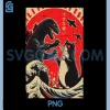 Sea Monster and Cat Fighting PNG, Waves Japanese PNG