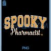 Spooky Pharmacist PNG, Halloween Spider Varsity PNG, Orange Letters PNG
