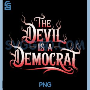 The Devil is A Democrat PNG, Retro Democrats Liberal PNG