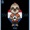The Netherlands Soccer PNG, Sloth Football Holland PNG, Fan Ball Sport PNG