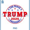 The Peace Trump 2025 PNG, President PNG
