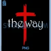 The Way PNG, Jesus Cross Inspired Bible PNG, Christian Religious Faith PNG