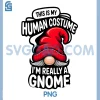 This is My Human Costume PNG, I'm Really a gnome PNG