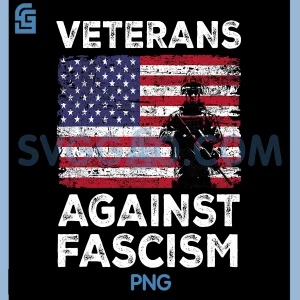 Veterans Against Fascism PNG, Vintage US Army Patriotic Soldier PNG
