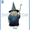 Vintage 90s Wizard Cat Weird PNG, Funny Halloween Cat Meme PNG
