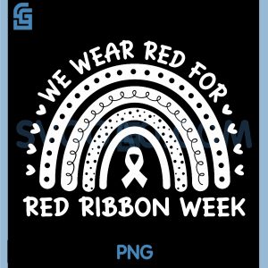 We Wear Red for Red Ribbon PNG, Week Red Ribbon PNG
