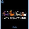 Weiner Dog Witch Happy Halloweenie PNG, Cute Halloween Dachshund PNG