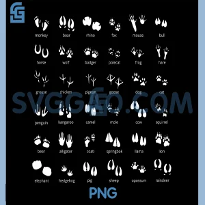 Animal Tracks Footprints Paws Nature PNG, Explorer Animals Lover Premium PNG