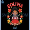 Bolivia Bolivian Girl PNG, Traditional Dress Flowers Heritage PNG