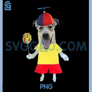 Funny Silly Dog PNG, Lollipop Meme PNG
