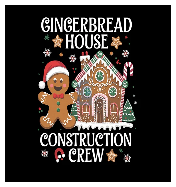 Gingerbread Crew Gingerbread House Construction Crew PNG, Decorating Baking Xmas PNG