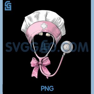 Hospice Nurse Nursing PNG, Pink Coquette Bow PNG