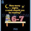 How Many Nights A Week Should You Be Reading PNG, 6 7 Meme PNG