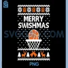 Merry Swishmas X-Mas PNG, Basketball Ugly Christmas PNG