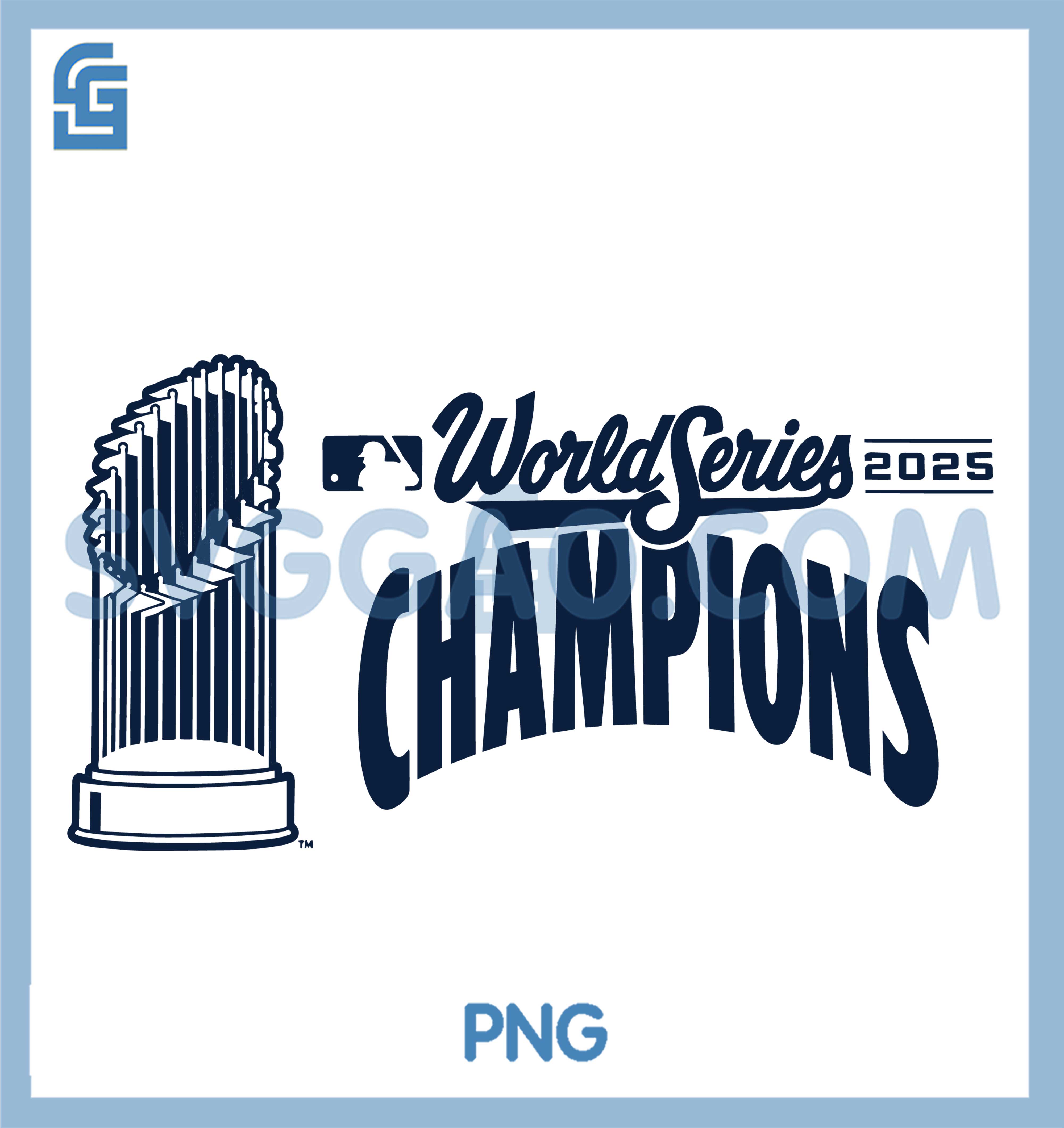 World Series Champions SVG, Los Angeles Dodgers WinCraft 2025 SVG