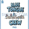 Blue Tongue Crew PNG, Funny Reptile Family PNG, Lizard Owner PNG