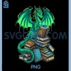 Book Dragon PNG, Reading Fantasy PNG