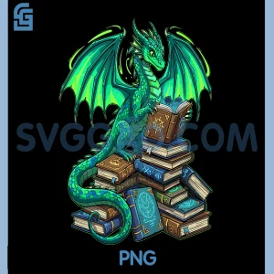 Book Dragon PNG, Reading Fantasy PNG