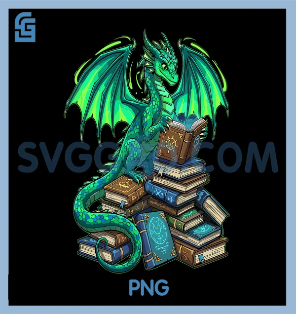 Book Dragon PNG, Reading Fantasy PNG – SVGGAO
