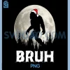 Bruh Bigfoot Christmas Funny PNG, Christmas Tree Xmas Sasquatch PNG