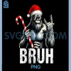Bruh Bigfoot Christmas PNG, Funny Christmas Tree Xmas Sasquatch PNG