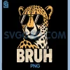Bruh Cheetah PNG, Meme Graphic Animal Print PNG