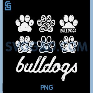 Bulldog PNG, Bulldog Paw Print PNG