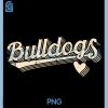 Retro Bulldogs PNG, Vintage Script Dog Lover Design PNG