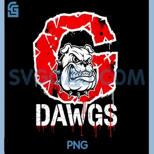 Fierce Bulldog PNG, Red Grunge Dog Design PNG