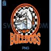 Vintage Bulldogs PNG, Tough Dog Face Design PNG