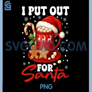 Christmas I Put Out for Santa PNG, Hat Xmas PNG