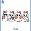 Coquette Ghost Halloween PNG, Cheerleader Club Teacher PNG