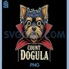Count Dogula Yorkie Dog PNG, Halloween Party Yorkshire Terrier PNG