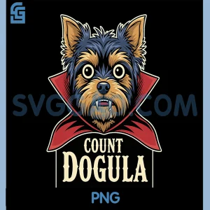 Count Dogula Yorkie Dog PNG, Halloween Party Yorkshire Terrier PNG