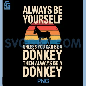 Cute Donkey Art PNG, Animal Donkey Lover PNG
