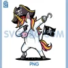 Dabbing Pirate Unicorn PNG, Dab Dance PNG