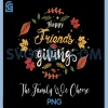 Funny Happy Friendsgiving PNG, Turkey Friends Giving PNG