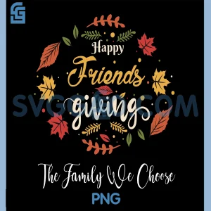 Funny Happy Friendsgiving PNG, Turkey Friends Giving PNG