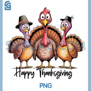 Funny Happy Thanksgiving PNG, Funny Turkey PNG