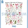 Believe in The Magic of Christmas PNG, Funny Vintage PNG