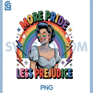 Gay More Pride Month LGBT PNG, Less Prejudice Rainbow Flag PNG