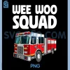 Funny Firefighter Art PNG, Fire Truck Fireman PNG