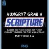 Hungry Grab A Scripture Funny PNG, Christian God Jesus PNG
