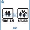 Problem Solved Divorce SVG, Funny Relationship Meme SVG