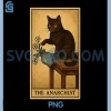 Cat Lover PNG, Cat Tarot Card PNG