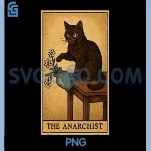 Cat Lover PNG, Cat Tarot Card PNG