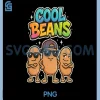 Cool Beans Funny Retro PNG, Cartoon Colorful Graphic Design PNG