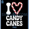 I Love Candy Canes PNG, Cute Christmas Holiday PNG 1 I Love Candy Canes PNG, Cute Christmas Holiday PNG