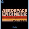 Aerospace Engineer PNG, Retro Sunrise PNG