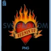 Burnin Up PNG, Flames and Heart Vintage PNG 2 Burnin Up PNG, Flames and Heart Vintage PNG